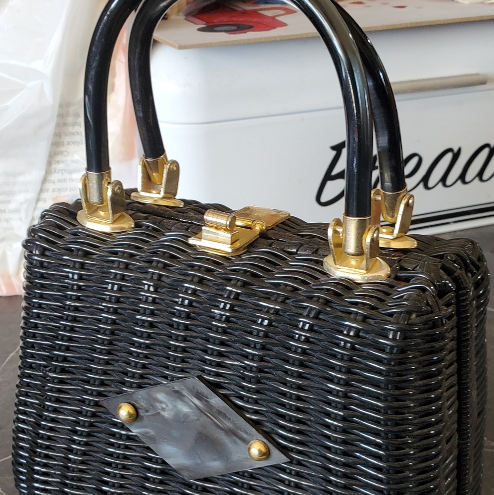 Vintage ADG 1960's Wicker Purse